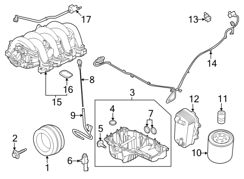 2024 Ford F-250 Super Duty Engine Parts Diagram