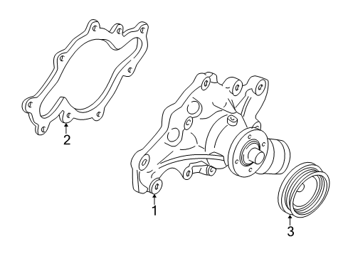 2003 Ford Excursion Water Pump Diagram