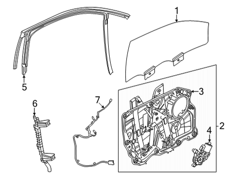 2021 Ford Mustang Mach-E Front Door Diagram