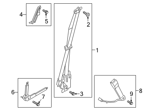 2018 Lincoln Navigator Front Seat Belts Diagram