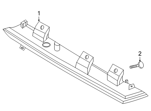 2020 Ford Explorer High Mount Lamps Diagram