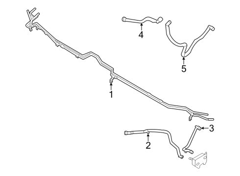 2023 Ford F-150 Lightning Hoses, Lines & Pipes Diagram