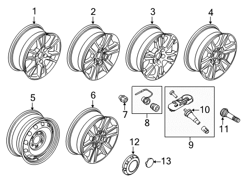 2016 Ford F-150 Wheels Diagram 2 - Thumbnail