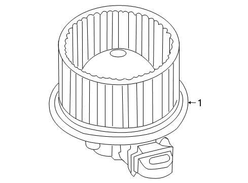 2010 Mercury Mariner Blower Motor & Fan Diagram