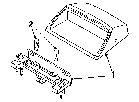 2002 Mercury Grand Marquis High Mount Lamps Diagram