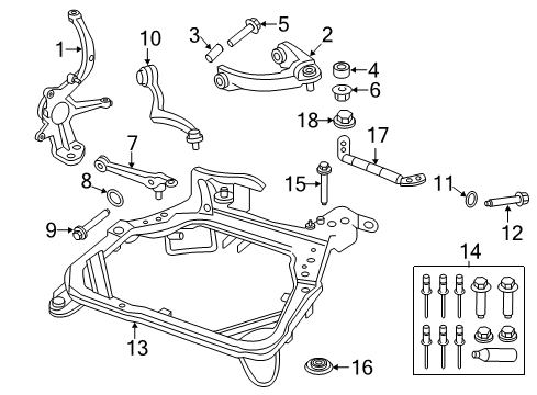 2010 Mercury Milan Arm Assembly - Front Suspension Diagram for AE5Z-3085-B