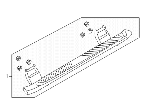 2021 Ford F-150 Running Board Diagram 4 - Thumbnail