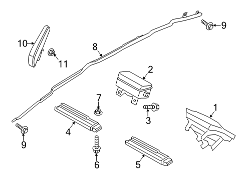 2017 Lincoln MKZ Module - Air Bag Diagram for HP5Z-54611D10-AF