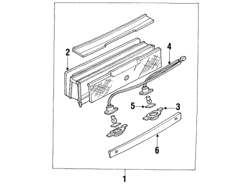 1990 Ford Probe License Lamps Diagram