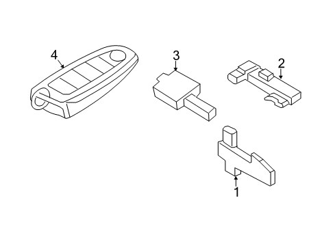 2014 Ford Escape Keyless Entry Components Diagram