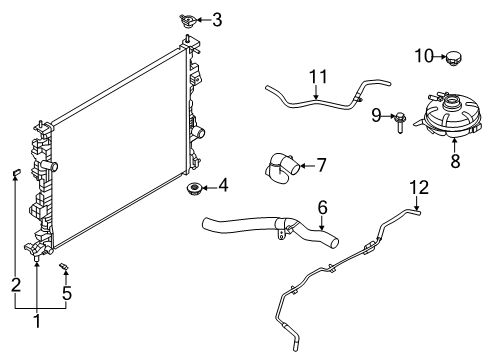 2023 Ford Escape HOSE - WATER Diagram for PZ1Z-8063-C