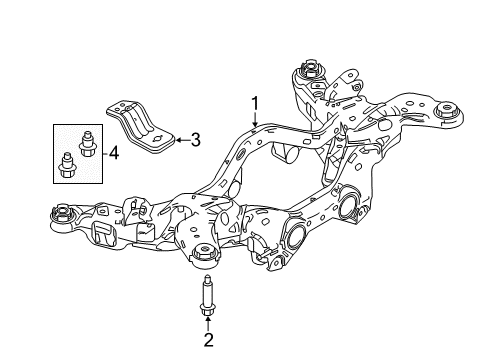 2010 Lincoln MKT Suspension Mounting - Rear Diagram