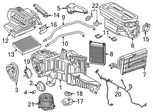 2023 Ford F-150 HVAC Case Diagram 3 - Thumbnail