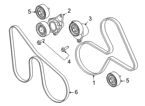 2021 Ford F-150 Belts & Pulleys Diagram 9 - Thumbnail