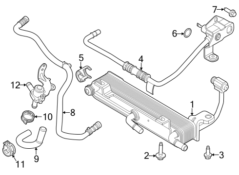 2024 Ford Mustang Trans Oil Cooler Diagram 1 - Thumbnail