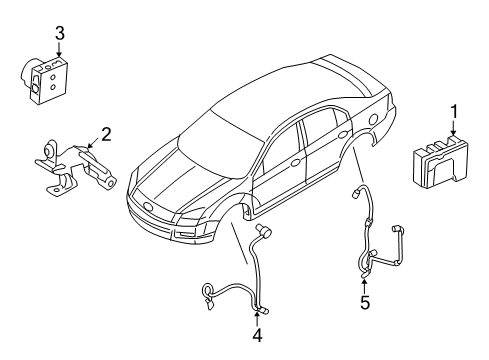 2008 Ford Fusion Anti-Lock Brakes Diagram 1 - Thumbnail