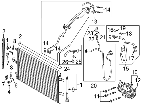 2023 Lincoln Navigator CLUTCH ASY - COMPRESSOR Diagram for NL1Z-19D786-A