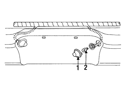 1996 Ford Bronco License Lamps Diagram