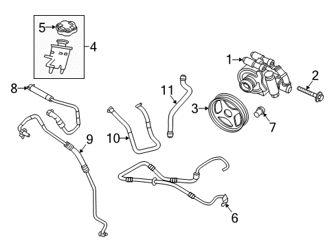 2007 Ford Expedition P/S Pump & Hoses, Steering Gear & Linkage Diagram 2 - Thumbnail