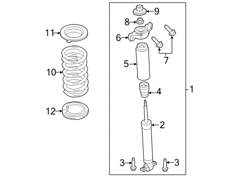 2024 Ford Mustang Shocks & Components - Rear Diagram