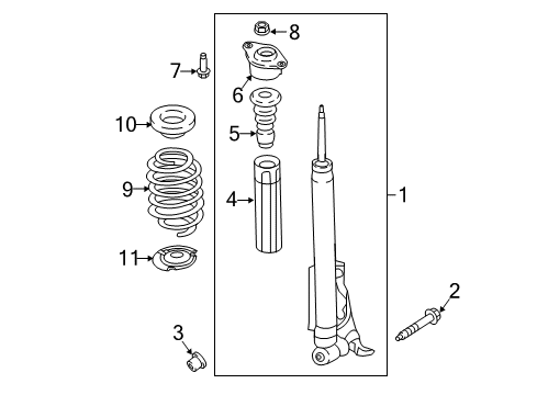 2019 Ford EcoSport Shocks & Components - Rear Diagram