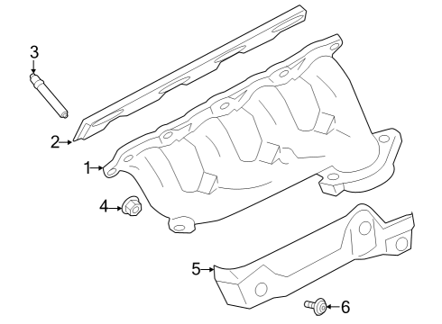 2023 Ford F-250 Super Duty Exhaust Manifold Diagram 3 - Thumbnail