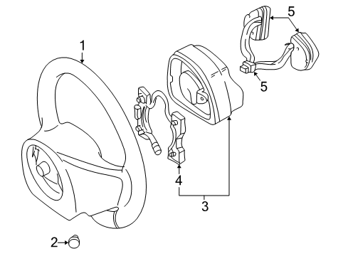 2009 Lincoln Town Car Steering Column & Wheel, Steering Gear & Linkage Diagram 4 - Thumbnail