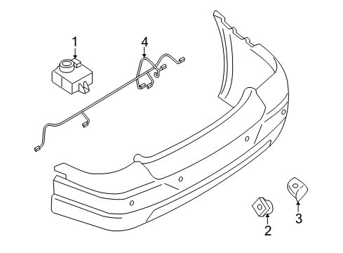 2008 Ford Taurus X Parking Aid Diagram