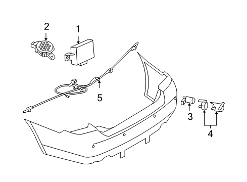 2009 Ford Fusion Parking Aid Diagram 1 - Thumbnail