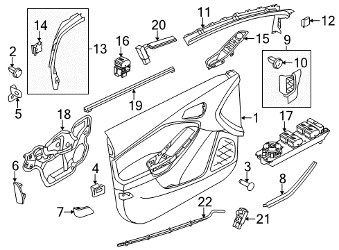 2014 Ford Focus Rear Door Diagram