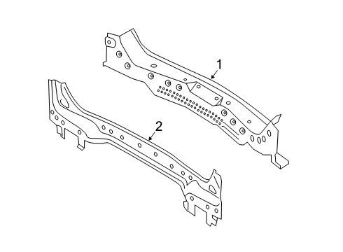 2023 Ford Escape PANEL ASY - BACK - LOWER Diagram for LJ6Z-7840320-C