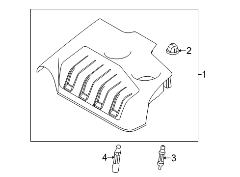 2016 Ford Special Service Police Sedan Engine Appearance Cover Diagram