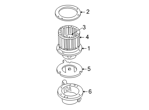 2007 Ford Escape Blower Motor & Fan Diagram