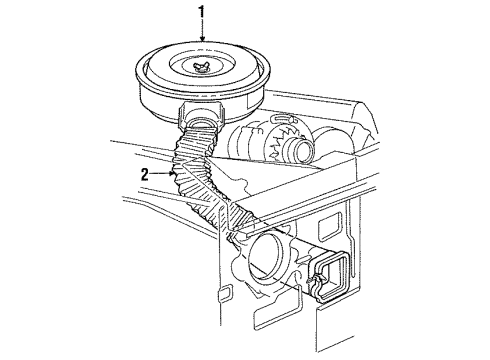 1994 Ford F-350 Air Intake Diagram