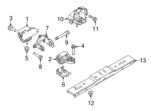 2015 Ford F-150 Engine & Trans Mounting Diagram 5 - Thumbnail