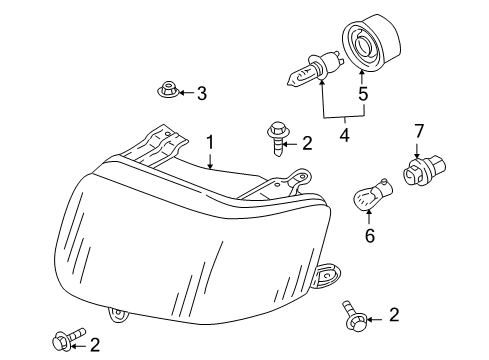 2002 Ford Escape Headlamps Diagram