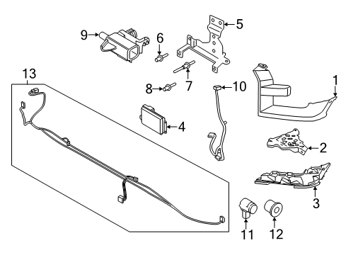 2016 Ford F-150 Front Bumper Diagram 3 - Thumbnail