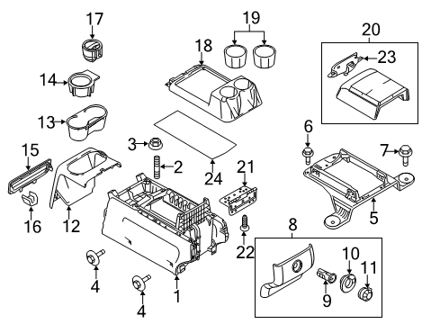 2009 Ford F-150 Lock Assembly - Door Diagram for 9L3Z-1506072-AH