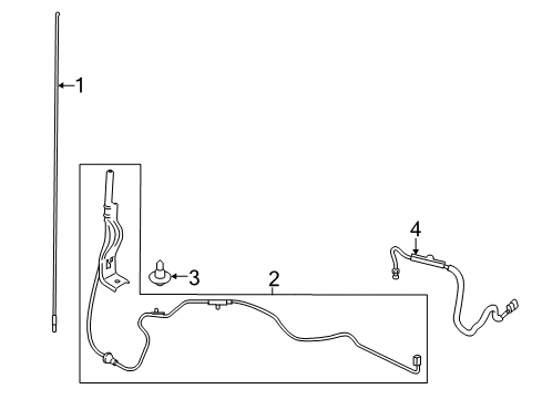 2019 Ford F-350 Super Duty Antenna & Radio Diagram