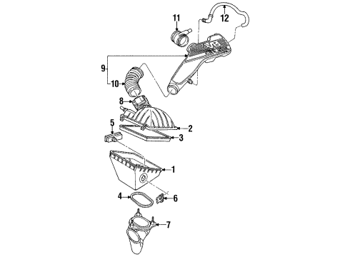 1995 Ford Thunderbird Air Intake Diagram 3 - Thumbnail