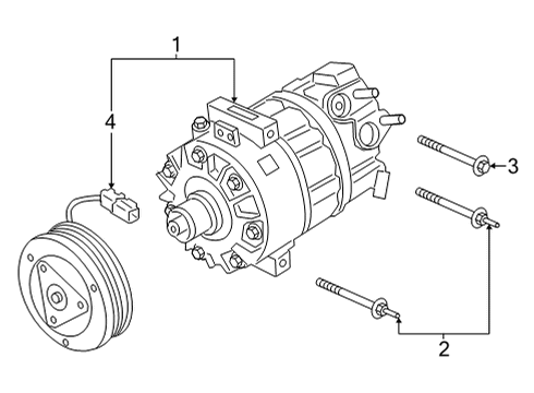 2023 Ford Bronco Sport A/C Compressor Diagram