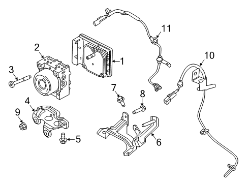 2023 Lincoln Nautilus Anti-Lock Brakes Diagram