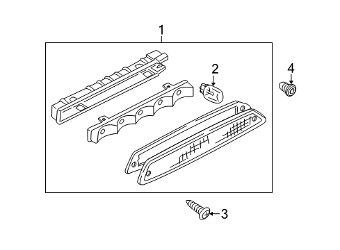 2010 Mercury Mariner High Mount Lamps Diagram