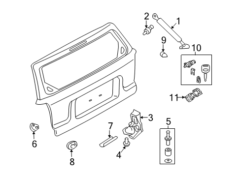 2010 Mercury Mariner Lift Gate Diagram