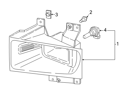 2017 Ford F-250 Super Duty Bulbs Diagram