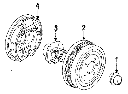 1994 Mercury Sable Rear Brakes Diagram