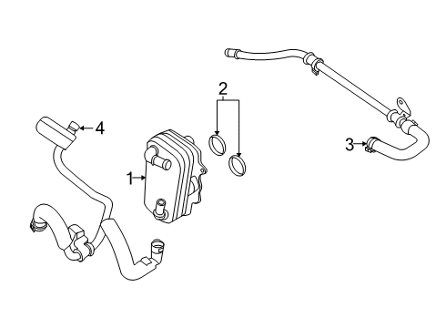 2020 Ford F-350 Super Duty Oil Cooler Diagram