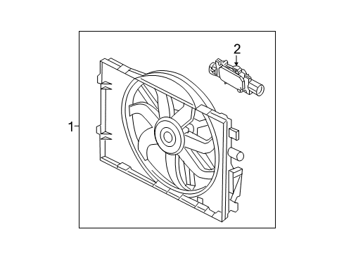 2011 Mercury Milan Cooling System, Radiator, Water Pump, Cooling Fan Diagram 1 - Thumbnail