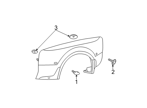 2001 Ford F-250 Super Duty Side Marker Lamps Diagram