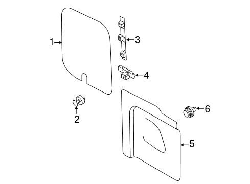 2016 Ford Transit-350 HD Interior Trim - Back Door Diagram 3 - Thumbnail